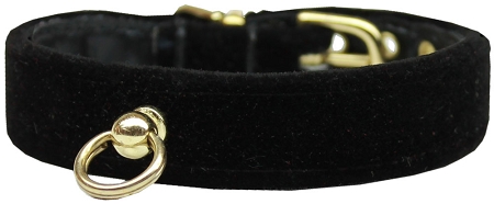 Velvet #70 Dog Collar Black Size 10